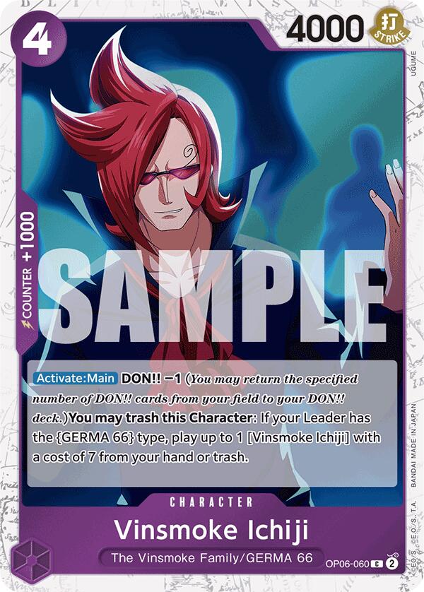 Vinsmoke Ichiji (OP06-060) (Jolly Roger Foil) (OP06-060) - [Premium Booster -The Best-] Foil - Trinity Hobby