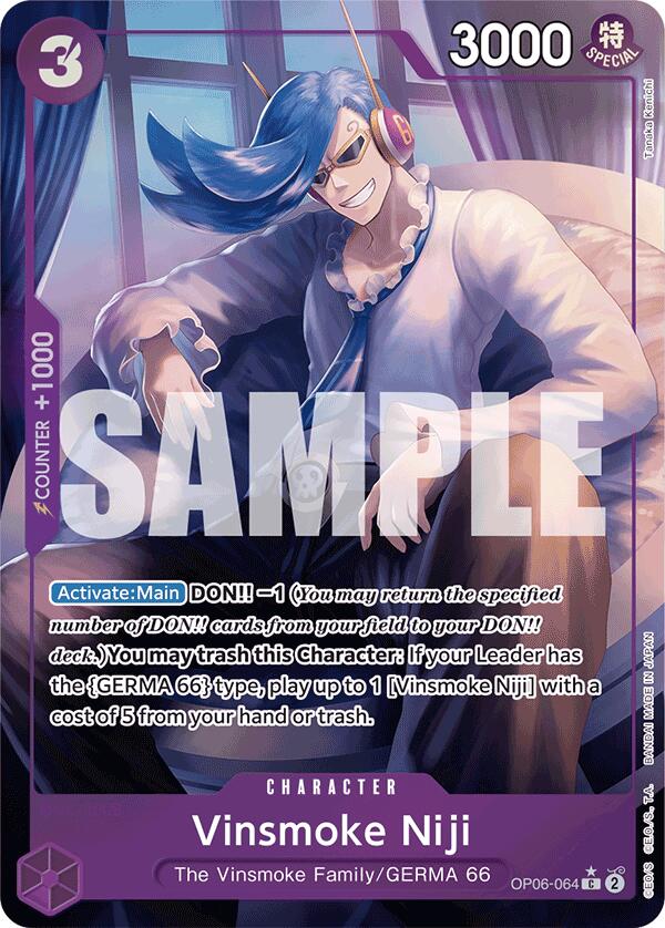 Vinsmoke Niji (OP06-064) (Full Art) (OP06-064) - [Premium Booster -The Best-] Foil - Trinity Hobby