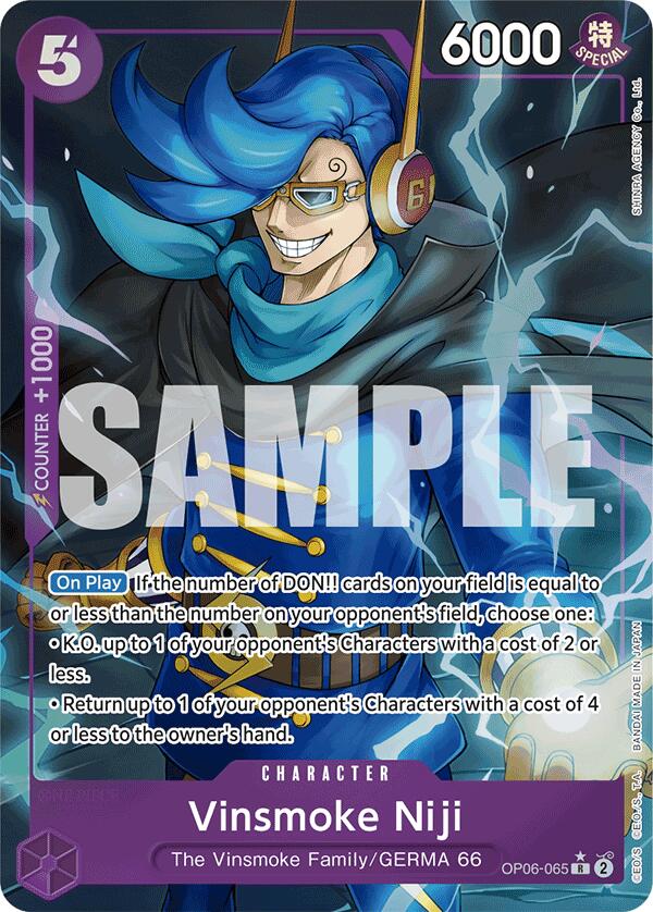 Vinsmoke Niji (OP06-065) (Alternate Art) (OP06-065) - [Premium Booster -The Best-] Foil - Trinity Hobby