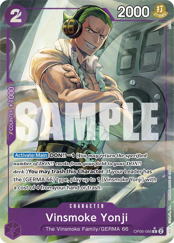 Vinsmoke Yonji (OP06-066) (Full Art) (OP06-066) - [Premium Booster -The Best-] Foil - Trinity Hobby