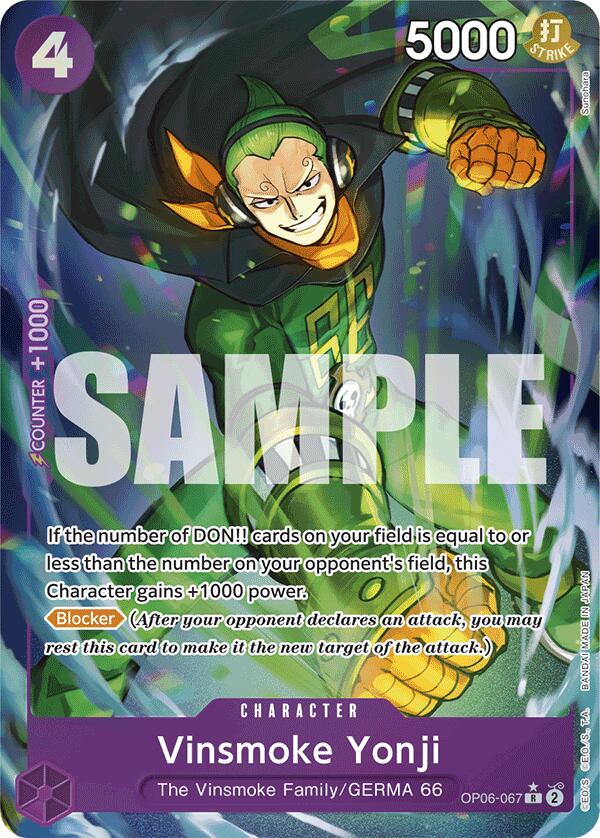 Vinsmoke Yonji (OP06-067) (Full Art) (OP06-067) - [Premium Booster -The Best-] Foil - Trinity Hobby