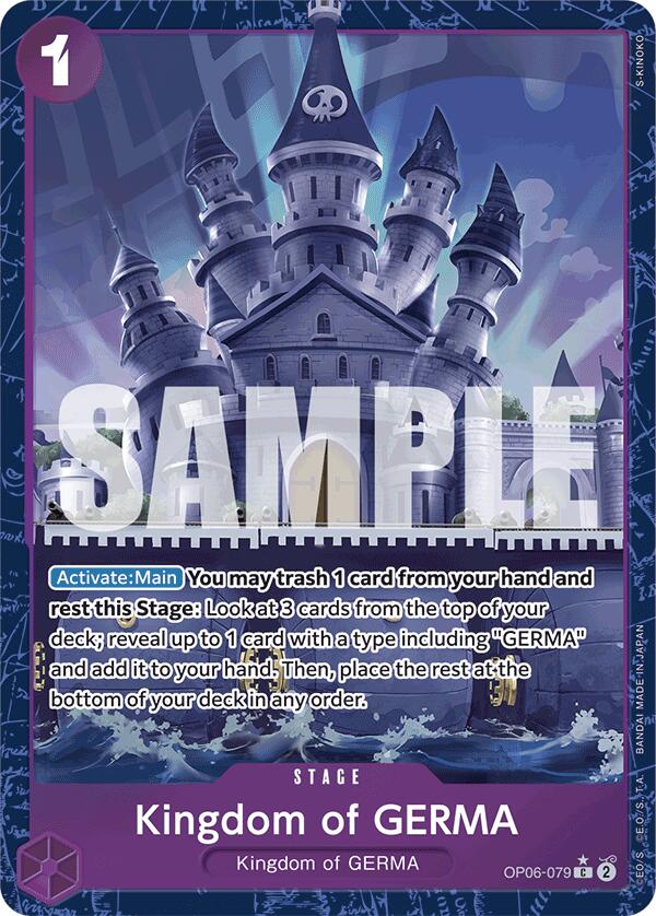 Kingdom of GERMA (Alternate Art) (OP06-079) - [Premium Booster -The Best-] Foil - Trinity Hobby