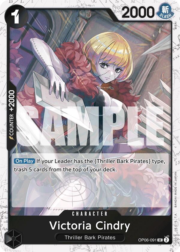Victoria Cindry (Jolly Roger Foil) (OP06-091) - [Premium Booster -The Best-] Foil - Trinity Hobby