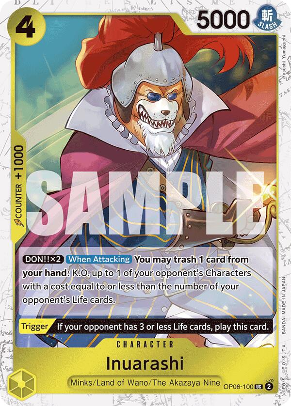 Inuarashi (Jolly Roger Foil) (OP06-100) - [Premium Booster -The Best-] Foil - Trinity Hobby