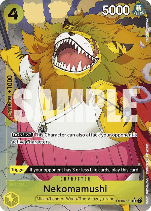 Nekomamushi (Full Art) (OP06-110) - [Premium Booster -The Best-] Foil - Trinity Hobby