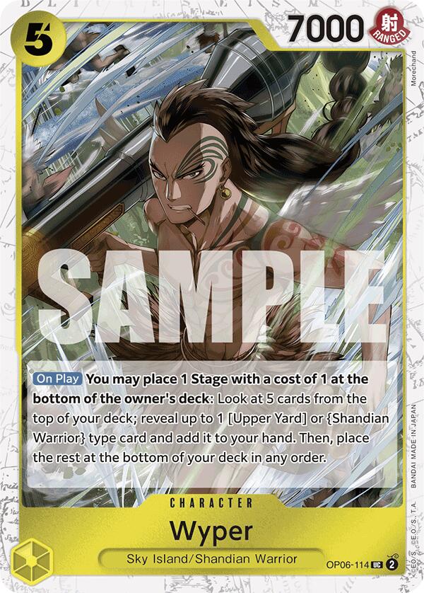 Wyper (Jolly Roger Foil) (OP06-114) - [Premium Booster -The Best-] Foil - Trinity Hobby