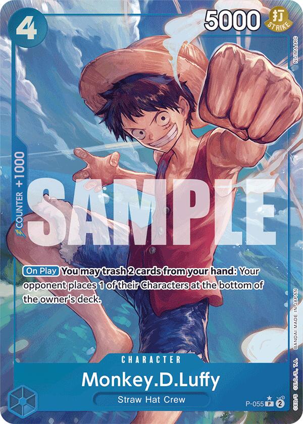 Monkey.D.Luffy (P-055) (Full Art) (P-055) - [Premium Booster -The Best-] Foil - Trinity Hobby
