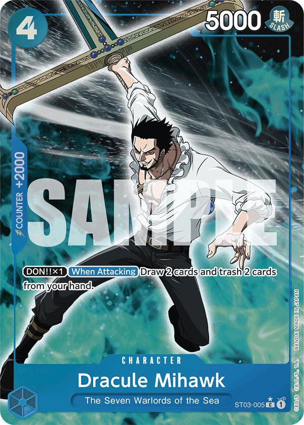 Dracule Mihawk (ST03-005) (Full Art) (ST03-005) - [Premium Booster -The Best-] Foil - Trinity Hobby