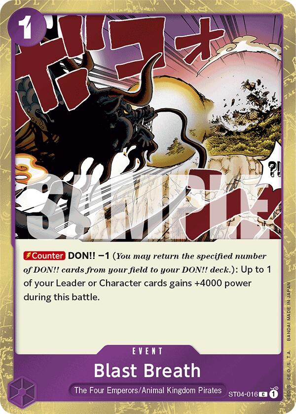 Blast Breath (Jolly Roger Foil) (ST04-016) - [Premium Booster -The Best-] Foil - Trinity Hobby