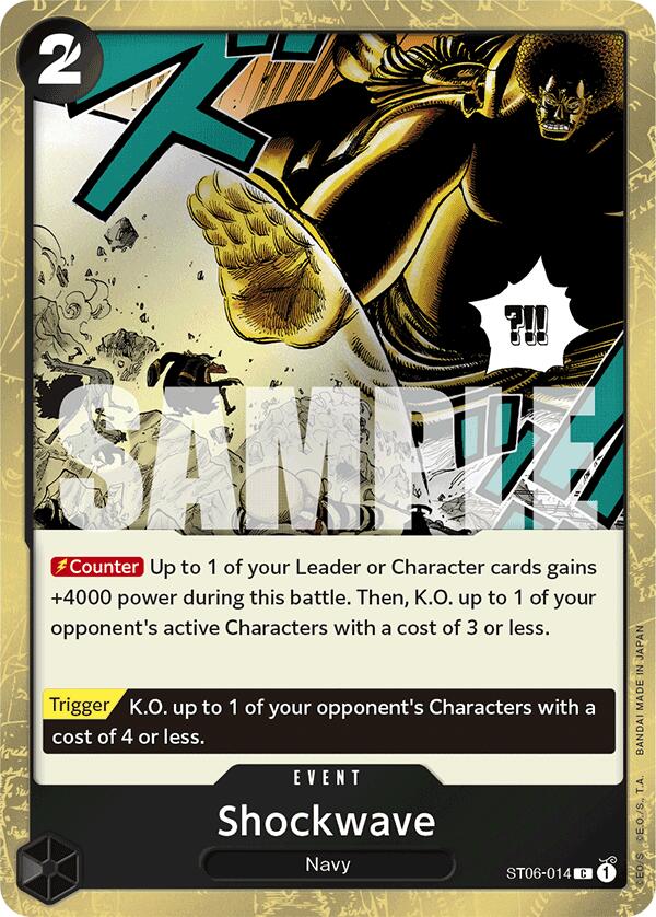 Shockwave (Jolly Roger Foil) (ST06-014) - [Premium Booster -The Best-] Foil - Trinity Hobby