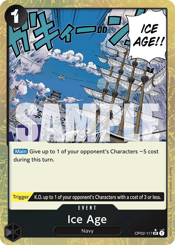 Ice Age (Textured Foil) (OP02-117) - [Premium Booster -The Best-] Foil - Trinity Hobby