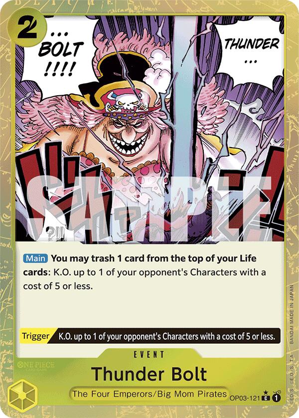 Thunder Bolt (Textured Foil) (OP03-121) - [Premium Booster -The Best-] Foil - Trinity Hobby