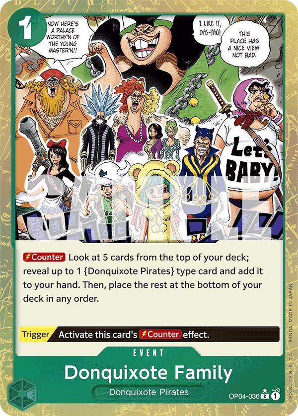 Donquixote Family (Textured Foil) (OP04-036) - [Premium Booster -The Best-] Foil - Trinity Hobby