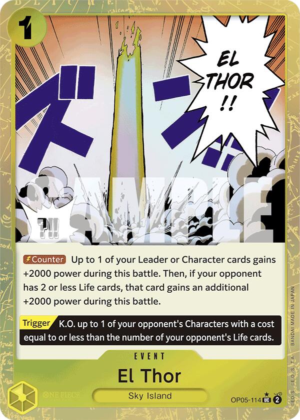El Thor (Textured Foil) (OP05-114) - [Premium Booster -The Best-] Foil - Trinity Hobby