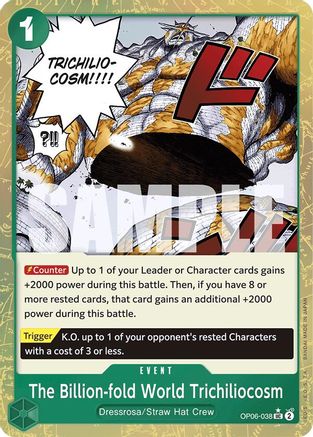 The Billion-fold World Trichiliocosm (Textured Foil) (OP06-038) - [Premium Booster -The Best-] Foil