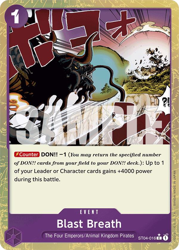 Blast Breath (Textured Foil) (ST04-016) - [Premium Booster -The Best-] Foil - Trinity Hobby