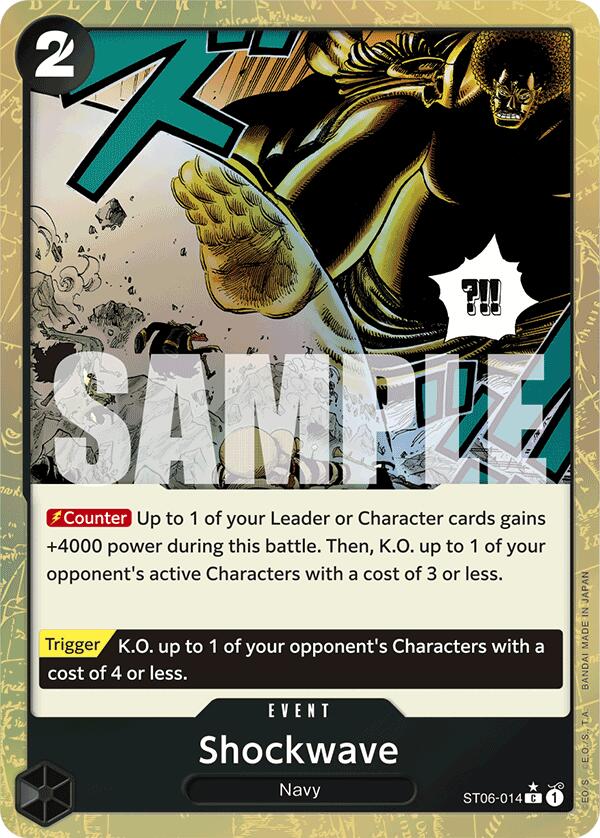 Shockwave (Textured Foil) (ST06-014) - [Premium Booster -The Best-] Foil - Trinity Hobby