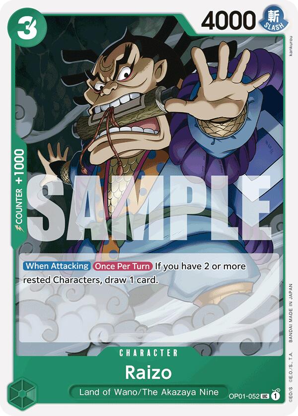 Raizo (Reprint) (OP01-052) - [Premium Booster -The Best-] - Trinity Hobby