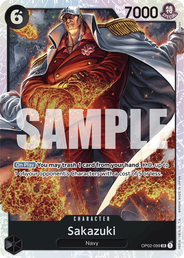 Sakazuki (Reprint) (OP02-099) - [Premium Booster -The Best-] Foil - Trinity Hobby