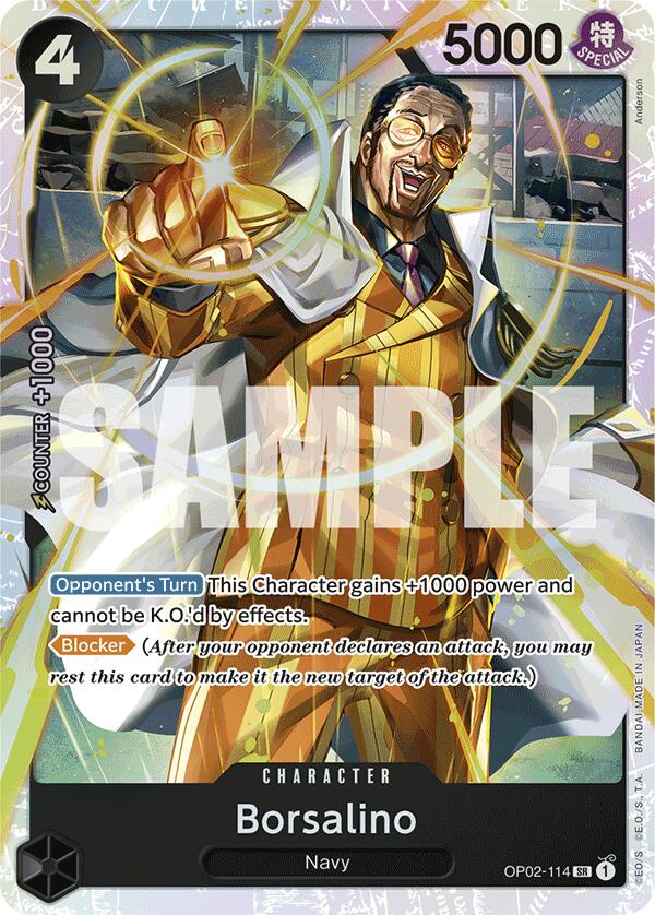Borsalino (Reprint) (OP02-114) - [Premium Booster -The Best-] Foil - Trinity Hobby