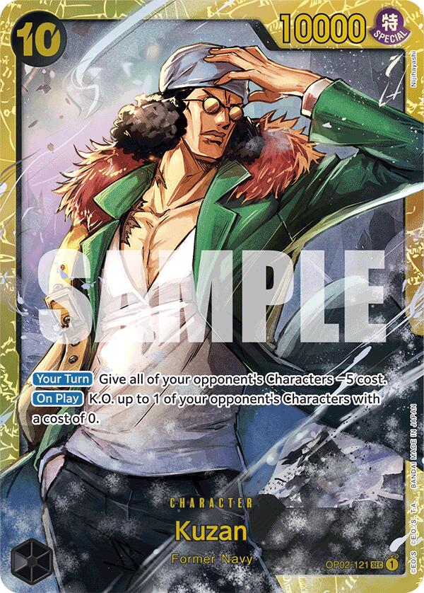 Kuzan (OP02-121) (Reprint) (OP02-121) - [Premium Booster -The Best-] Foil - Trinity Hobby