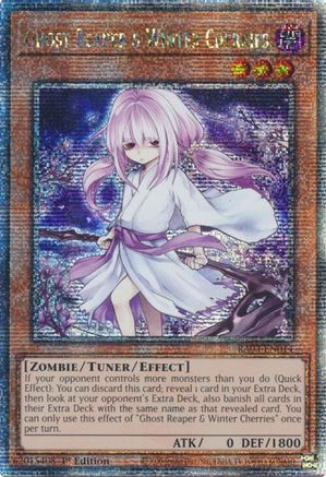 Ghost Reaper & Winter Cherries (Alternate Art) (Quarter Century Secret Rare) [RA03-EN014] Quarter Century Secret Rare - Trinity Hobby