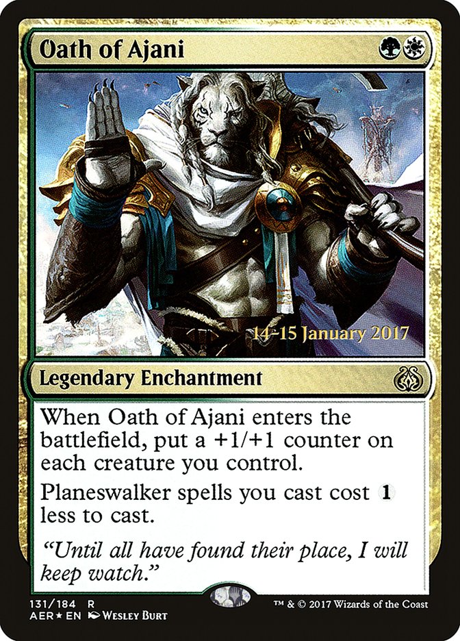 Oath of Ajani [Aether Revolt Prerelease Promos] - Trinity Hobby
