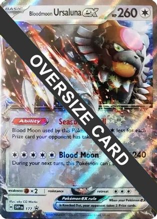 Bloodmoon Ursaluna ex (177) (Jumbo Card) [Scarlet & Violet: Black Star Promos] - Trinity Hobby