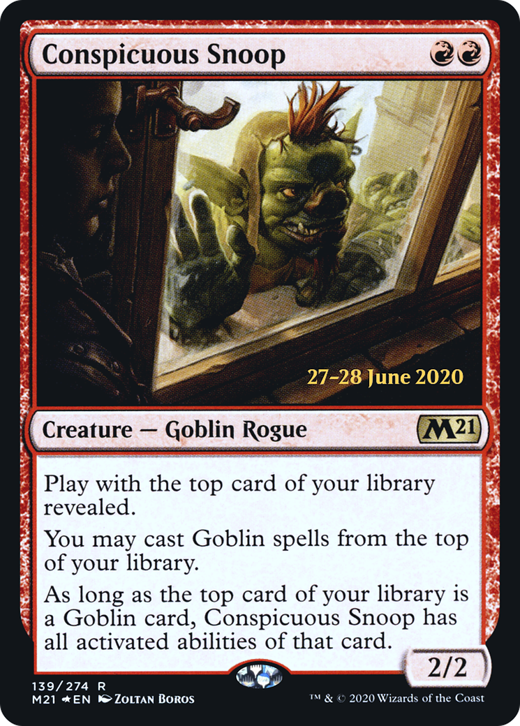 Conspicuous Snoop [Core Set 2021 Prerelease Promos] - Trinity Hobby