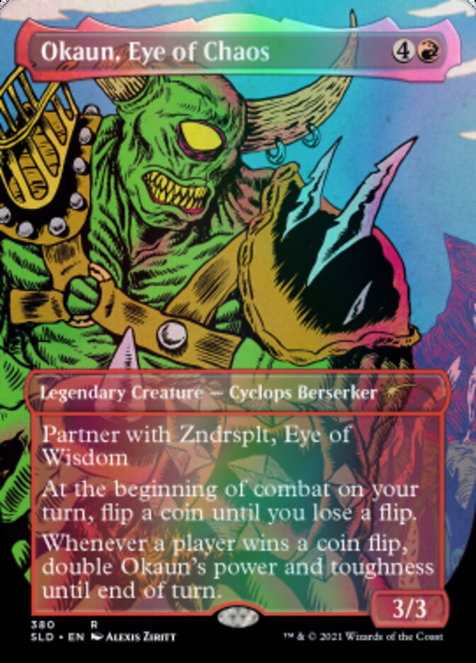 Okaun, Eye of Chaos // Okaun, Eye of Chaos (Borderless) [Secret Lair Drop Series] - Trinity Hobby