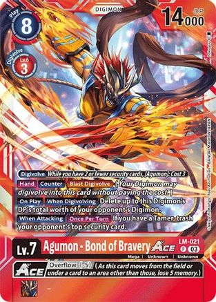 Agumon [LM-021] - Bond of Bravery ACE [Special Limited Set] - Trinity Hobby