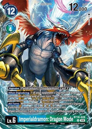 Imperialdramon: Dragon Mode [BT16-028] (Alternate Art) [Special Limited Set] - Trinity Hobby