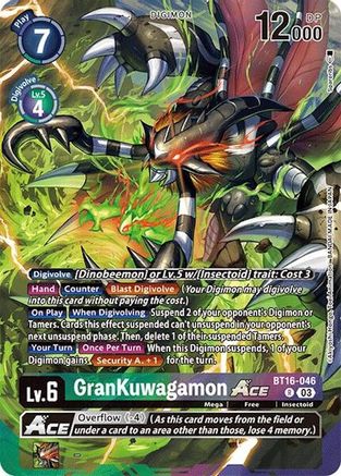 GranKuwagamon ACE [BT16-046] (Alternate Art) [Special Limited Set] - Trinity Hobby