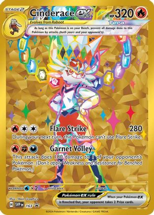 Cinderace ex (163) [Scarlet & Violet: Black Star Promos] - Trinity Hobby