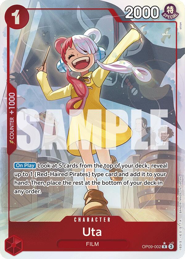 Uta (Parallel) (OP09-002) - [Emperors in the New World] Foil - Trinity Hobby