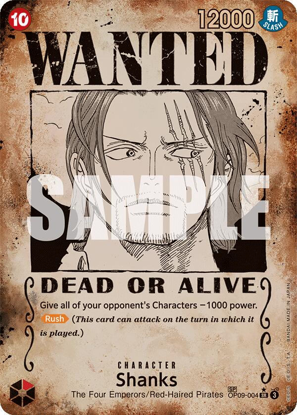 Shanks (004) (Wanted Poster) (OP09-004) - [Emperors in the New World] Foil - Trinity Hobby