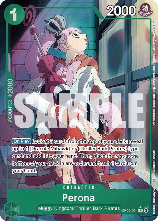 Perona (Parallel) (OP09-034) - [Emperors in the New World] Foil - Trinity Hobby