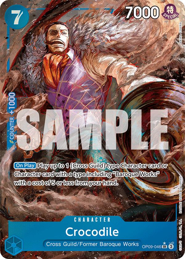 Crocodile (046) (Parallel) (OP09-046) - [Emperors in the New World] Foil - Trinity Hobby