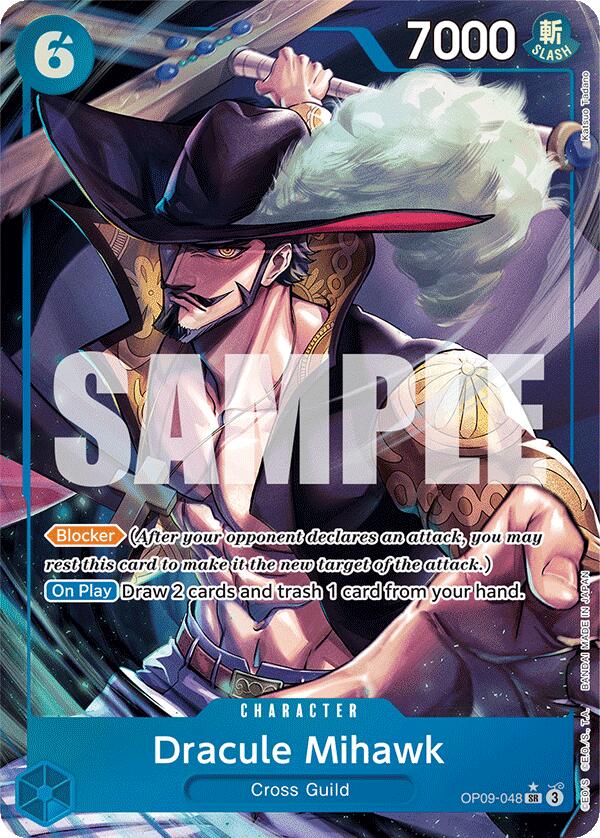 Dracule Mihawk (Parallel) (OP09-048) - [Emperors in the New World] Foil - Trinity Hobby
