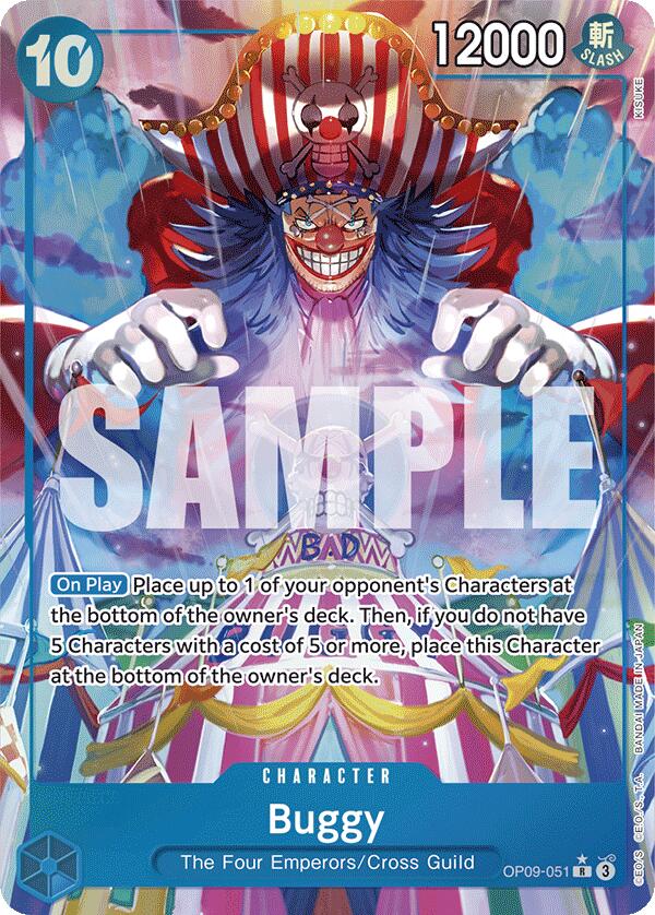 Buggy (051) (Alternate Art) (OP09-051) - [Emperors in the New World] Foil - Trinity Hobby