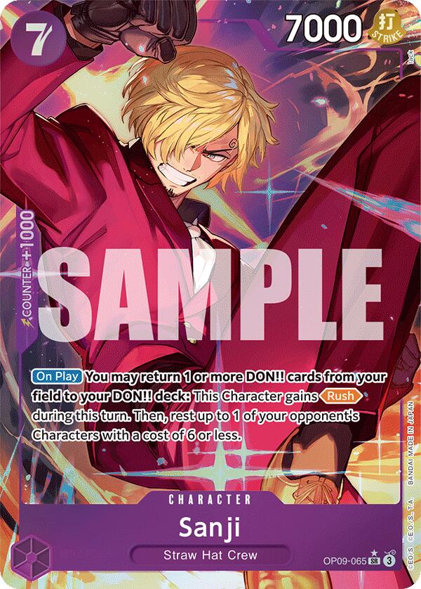Sanji (065) (Parallel) (OP09-065) - [Emperors in the New World] Foil - Trinity Hobby