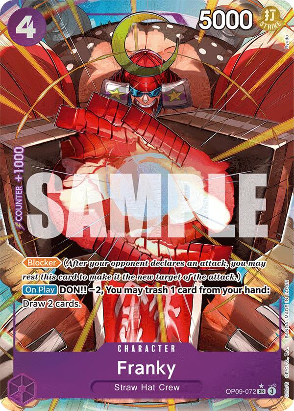 Franky (Parallel) (OP09-072) - [Emperors in the New World] Foil - Trinity Hobby