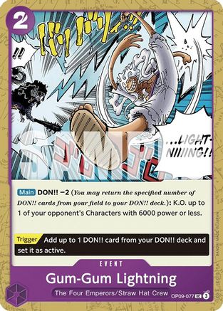 Gum-Gum Lightning (OP09-077) - [Emperors in the New World]