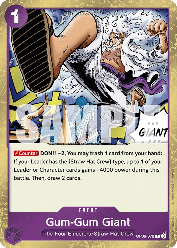 Gum-Gum Giant (OP09-078) - [Emperors in the New World] Foil - Trinity Hobby