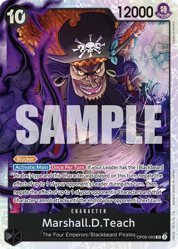 Marshall.D.Teach (093) (OP09-093) - [Emperors in the New World] Foil - Trinity Hobby