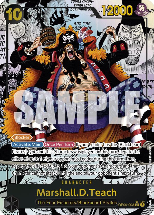 Marshall.D.Teach (093) (Manga) (OP09-093) - [Emperors in the New World] Foil - Trinity Hobby