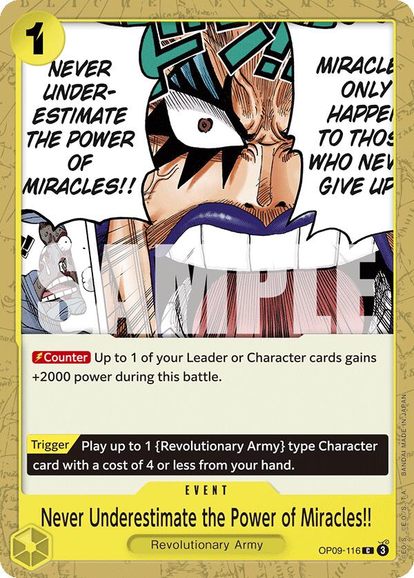 Never Underestimate the Power of Miracles!! (OP09-116) - [Emperors in the New World] - Trinity Hobby