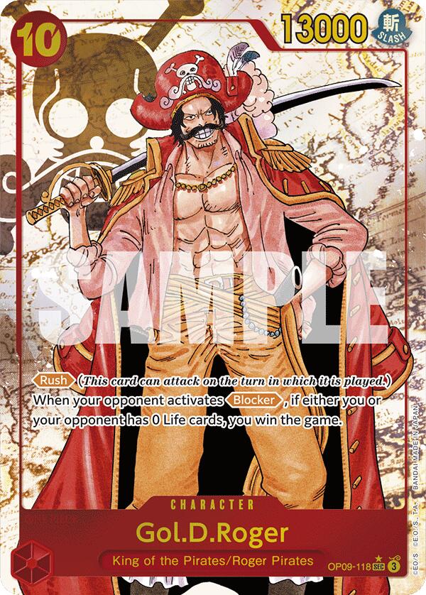 Gol.D.Roger (Alternate Art) (OP09-118) - [Emperors in the New World] Foil - Trinity Hobby
