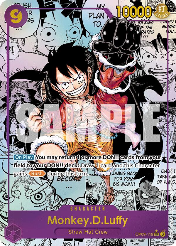Monkey.D.Luffy (119) (Manga) (OP09-119) - [Emperors in the New World] Foil - Trinity Hobby