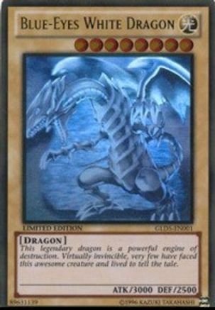 Blue-Eyes White Dragon [GLD5-EN001] Ghost/Gold Rare - Trinity Hobby